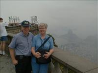 Turister i dimma p� Corcovado
