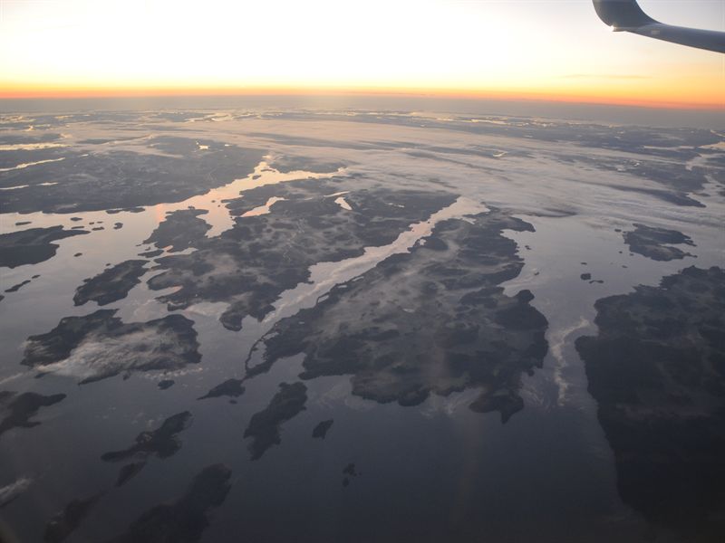 Vacker morgon �ver m�lar�arna
