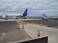 V�rt flygplan som ska ta os till Guayaquil och Quito