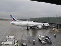 Boing 777-300 som vi fl�g med fr�n Buenos Aires till Paris