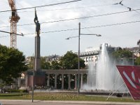 Monument  som kallas "Den siste tjuven" av wienarna